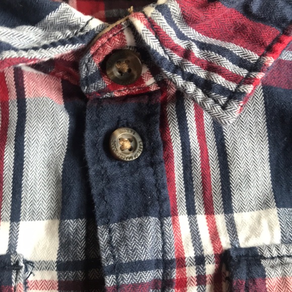 H&M Boy Plaid Shirt with Elbow Patches - Picture 2 of 7